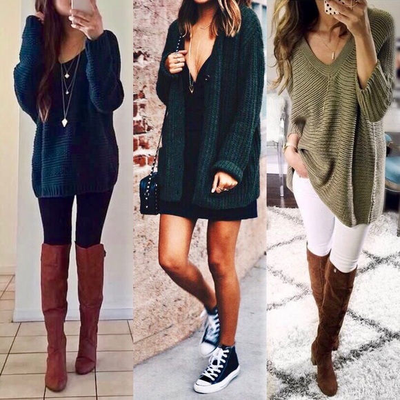 EUC LA Hearts Teal Knit Sweater - Picture 2 of 6